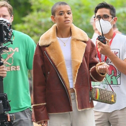 Gossip Girl Jordan Alexander Aviator Leather Jacket - Image 2