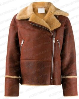 Gossip Girl Jordan Alexander Aviator Leather Jacket