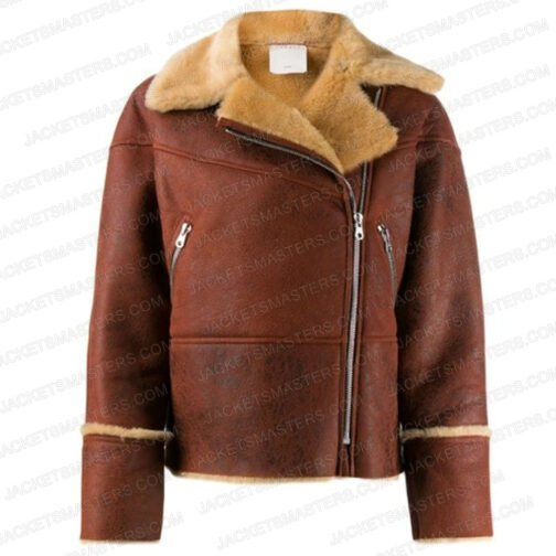 Gossip Girl Jordan Alexander Aviator Leather Jacket