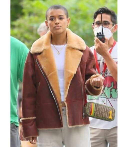 Gossip Girl Jordan Alexander Aviator Leather Jacket - Image 10