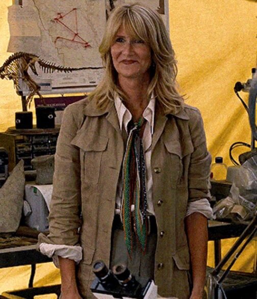 Laura Dern Jurassic World Dominion Brown Jacket - Image 7