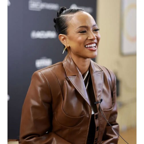 Karrueche Tran Divinity Leather Jacket - Image 10