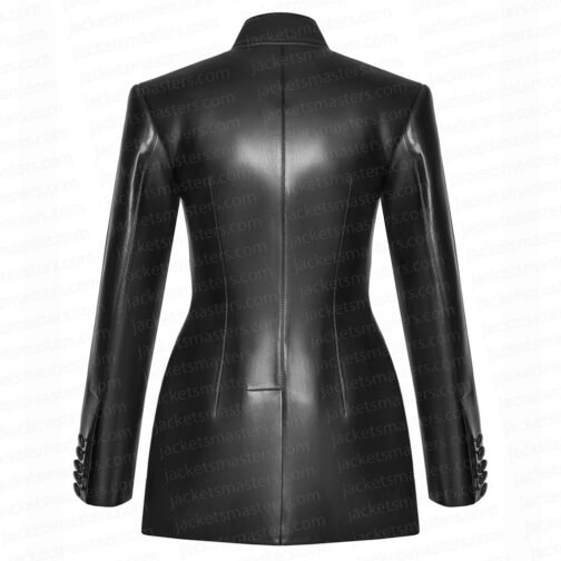 Karrueche Tran Divinity Leather Coat - Image 3