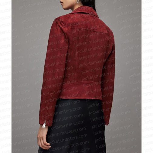 The Vampire Diaries Kat Graham Burgundy Jacket - Image 4