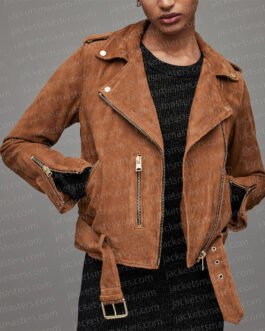 Chyler Leigh The Way Home Suede Jacket