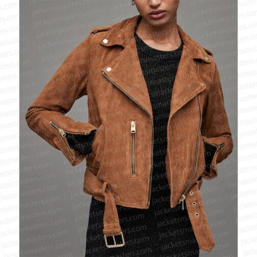 Chyler Leigh The Way Home Suede Jacket