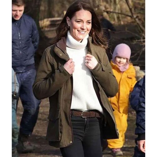 Kate Middleton Seeland Woodcock Cotton Green Jacket - Image 3