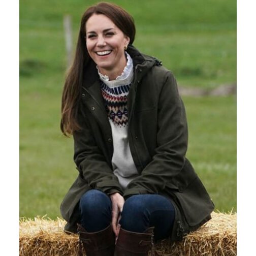 Kate Middleton Seeland Woodcock Cotton Green Jacket - Image 5