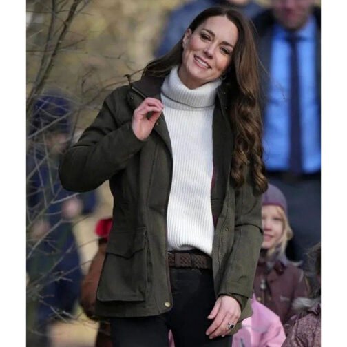 Kate Middleton Seeland Woodcock Cotton Green Jacket - Image 7