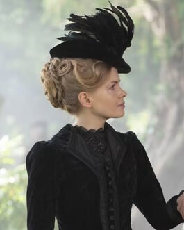 Kate Phillips Miss Scarlet and the Duke Black Velvet Coat