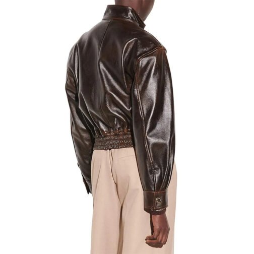 Kennedy Mcmann Nancy Drew Aviator Leather Jacket - Image 4