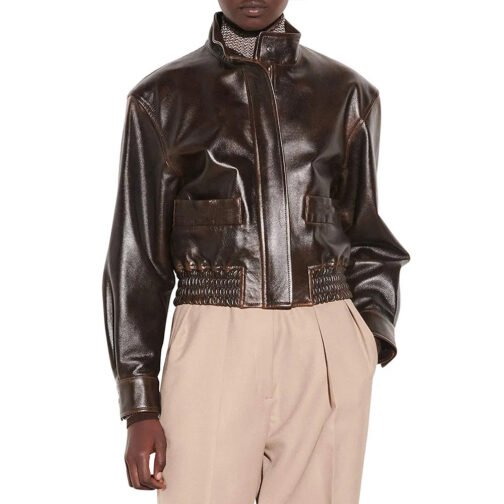 Kennedy Mcmann Nancy Drew Aviator Leather Jacket - Image 3