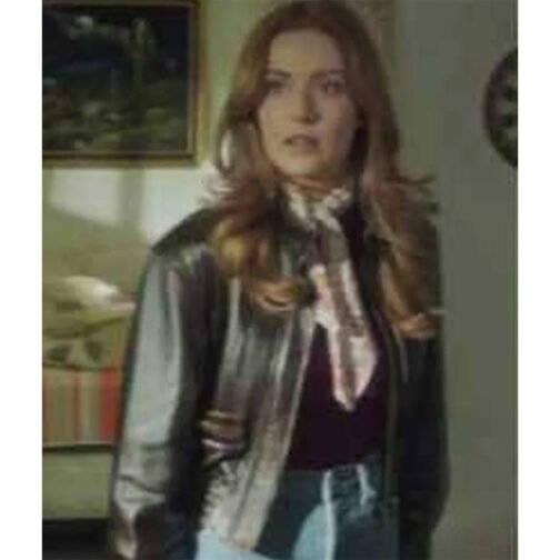 Kennedy Mcmann Nancy Drew Aviator Leather Jacket - Image 5