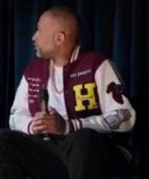 Kenya Barris #BlackAF H Letterman Jacket - Image 3