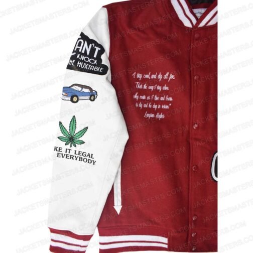Kenya Barris #BlackAF H Letterman Jacket - Image 8