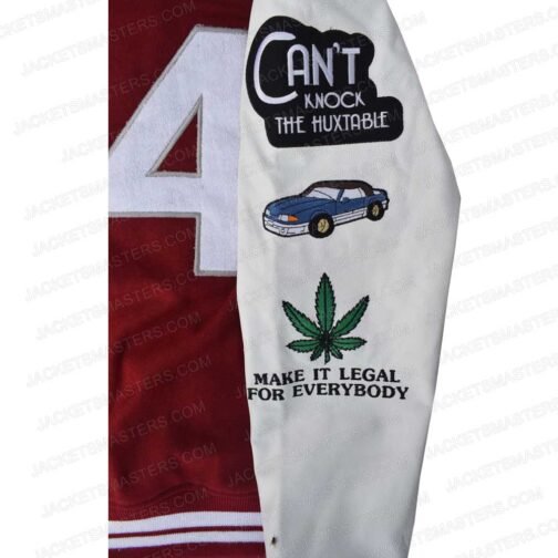 Kenya Barris #BlackAF H Letterman Jacket - Image 6