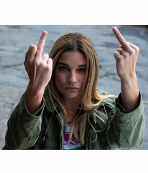 Kevin Can F**k Himself Annie Murphy Green Jacket - Image 8