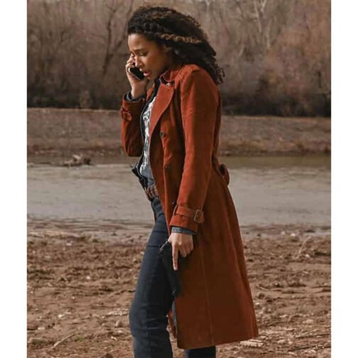 Big Sky Kylie Bunbury Suede Coat - Image 6