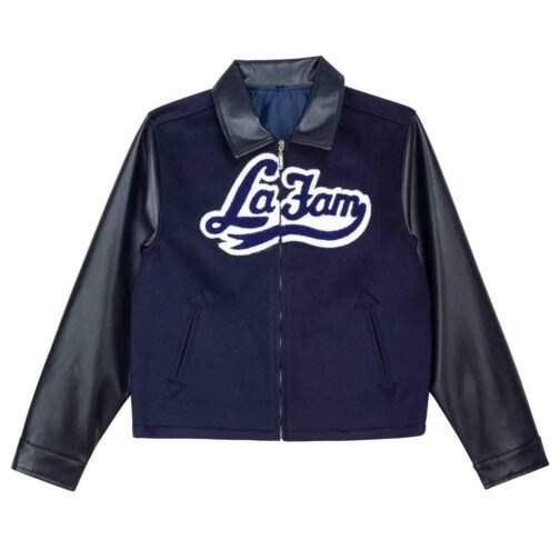 La Fam Red Varsity Jacket - Image 5