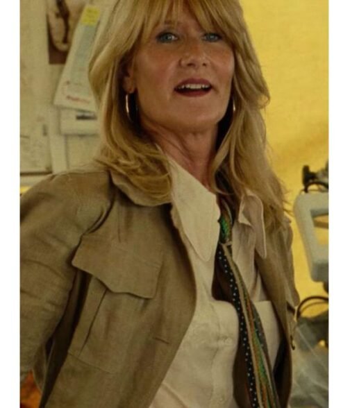 Laura Dern Jurassic World Dominion Brown Jacket - Image 9