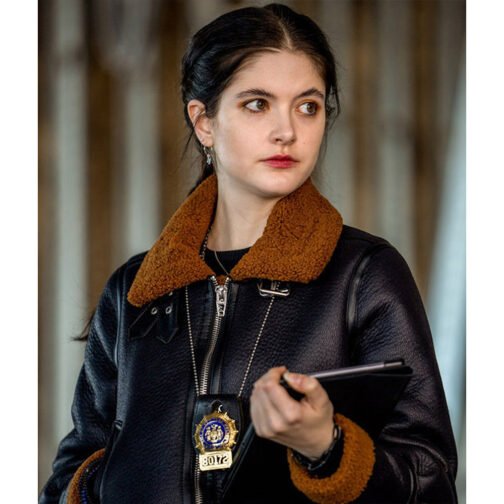 Law & Order Organized Crime Ainsley Seiger Leather Jacket - Image 7