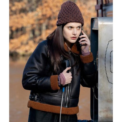 Law & Order Organized Crime Ainsley Seiger Leather Jacket - Image 8
