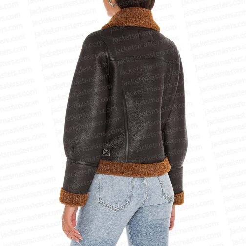 Law & Order Organized Crime Ainsley Seiger Leather Jacket - Image 3