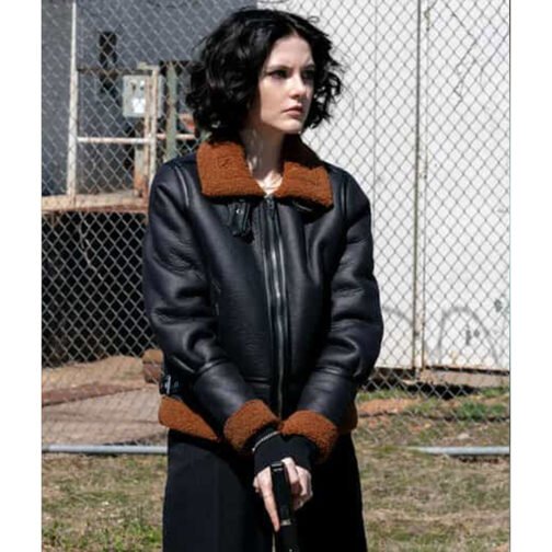 Law & Order Organized Crime Ainsley Seiger Leather Jacket - Image 2