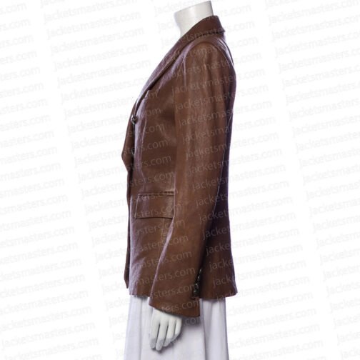 Law & Order Svu Mariska Hargitay Leather Jacket - Image 7