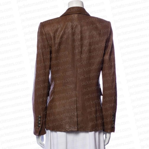 Law & Order Svu Mariska Hargitay Leather Jacket - Image 4