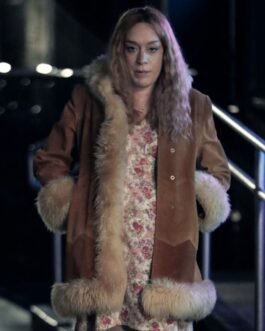 Russian Doll S02 Chloe Sevigny Suede Shearling Coat