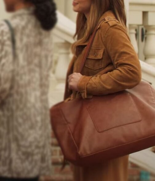 Our Take on Love Isabella Brown Suede Leather Jacket - Image 4
