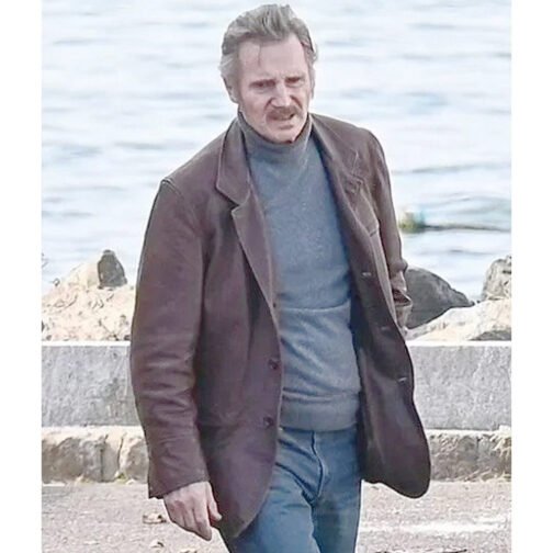 Liam Neeson Thug Leather Blazer - Image 9