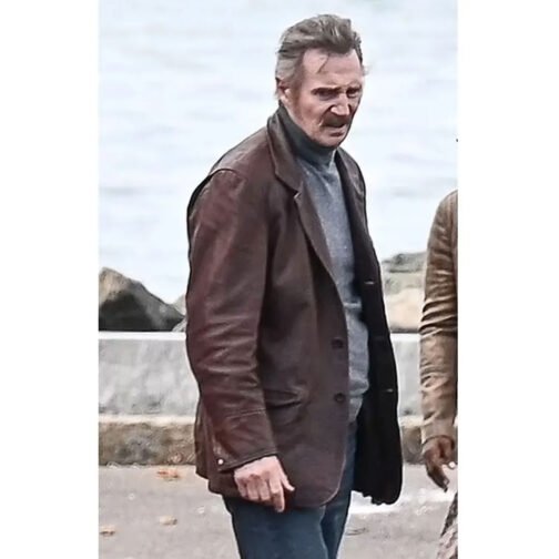 Liam Neeson Thug Leather Blazer - Image 6