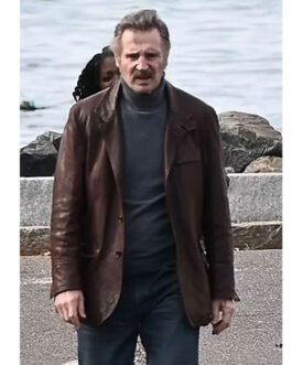 Liam Neeson Thug Leather Blazer