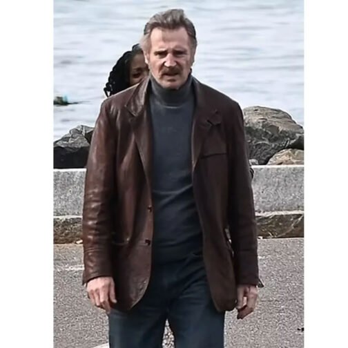 Liam Neeson Thug Leather Blazer - Image 2