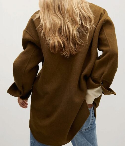 Lily Collins Emily in Paris Season 02 Brown Jacket - Image 5