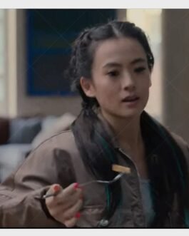Lena Ahn Partner Track Brown Cotton Jacket