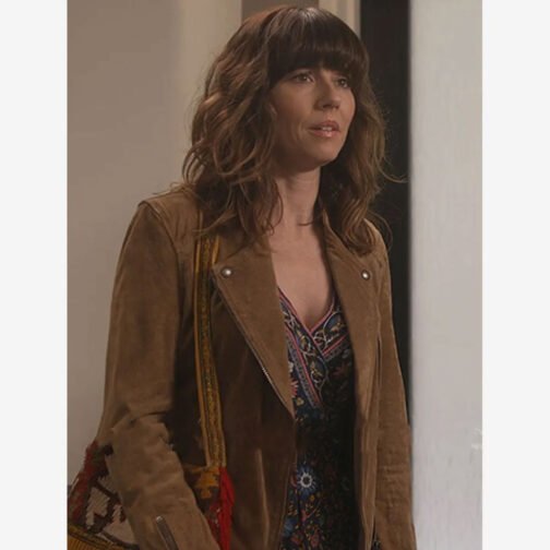 Dead To Me Linda Cardellini Suede Leather Jacket - Image 11