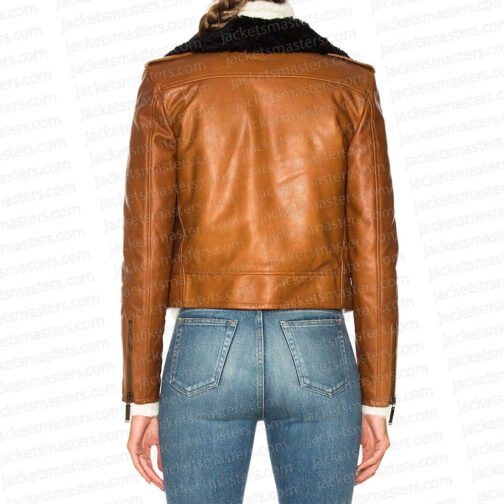 Lisa Barlow Real Housewives of Salt Lake City Shearling Leather Jacket - Image 3