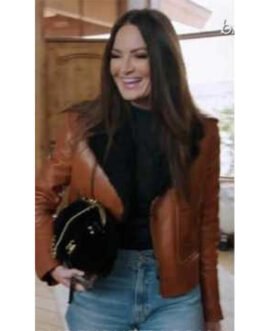 Lisa Barlow Real Housewives of Salt Lake City Shearling Leather Jacket