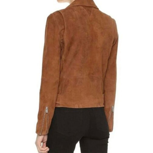 Chicago P.D. S07 Lisseth Chavez Suede Jacket - Image 4