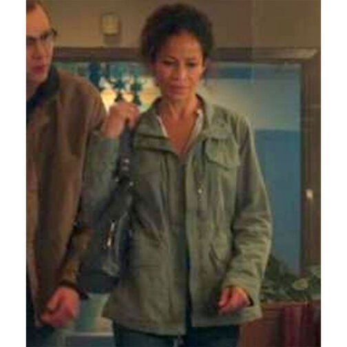 Locke & Key Sherri Saum Green Cotton Jacket - Image 2