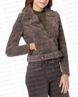 Superman and Lois Elizabeth Tulloch Brown Suede Jacket
