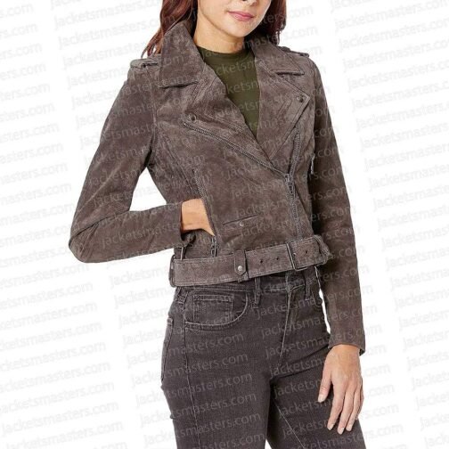 Superman and Lois Elizabeth Tulloch Brown Suede Jacket