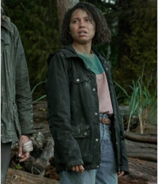 Lou Jurnee Smollett Black Cotton Hooded Jacket - Image 2