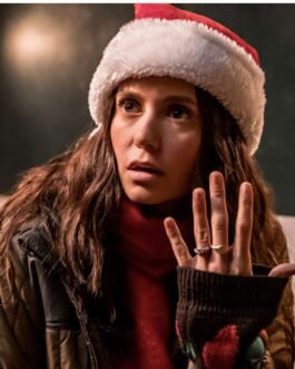 Nina Dobrev Love Hard Brown Jacket