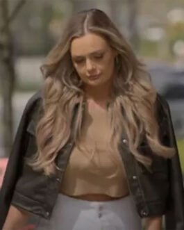 Love Is Blind Micah Lussier Cropped Leather Jacket