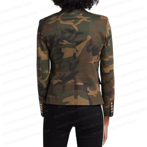 Rachel Hilson Love Victor Camo Blazer - Image 3