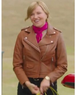 Lucy Lawless My Life is Murder Leather Jacket